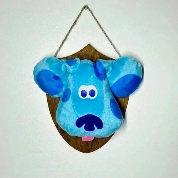 Blues Clues Custom Trophy Head Mount Plush Stuffed Animal Wall Decor 90s Y2K - Picture 2 of 6